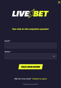 Faça login no LiveBet - Wings of Iguazu